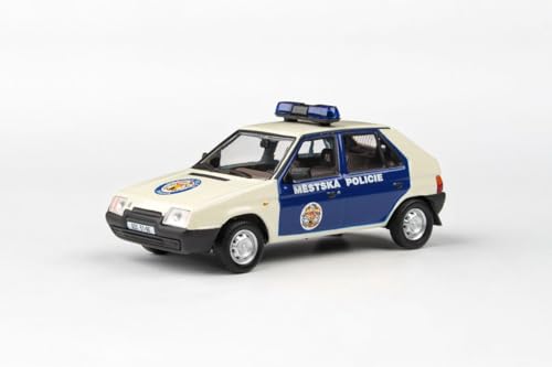 Abrex Skoda Favorit 136L (1988) 1:43 Präzise gefertigte Replikate für Sammler – Realistische Details und hochwertige Verarbeitung für Ihre Modellauto-Sammlung Stadtpolizei Prag von Abrex