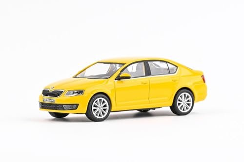 Abrex Skoda Octavia III (2012) 1:43 Präzise gefertigte Replikate für Sammler – Realistische Details und hochwertige Verarbeitung für Ihre Modellauto-Sammlung Gelbes Taxi von Abrex