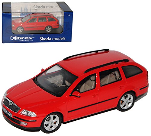 Abrex ?Koda Octavia ii 2 Kombi Combi Rot Red Corrida Uni 143ab002b 2004-2012 1/43 Modellauto Modell Auto von Abrex