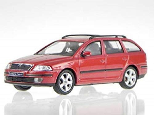 SKODA OCTAVIA II 2 KOMBI COMBI ROT RED FLAMENCO METALLIC 143AB002J 1/43 ABREX MODELLAUTO MODELL AUTO von Abrex