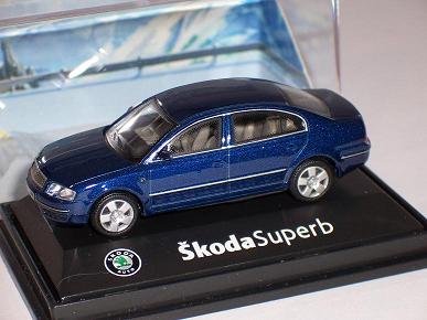 Abrex ?Koda Superb Super B Deep Sea Blue Metallic Blau 171abd003k 1/72 Modellauto Modell Auto von Abrex