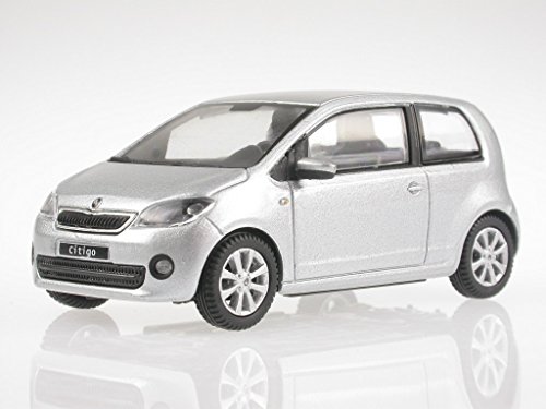 Skoda Citigo 3-Türer brillantsilber Modellauto 143AB-021AB Abrex 1:43 von Abrex