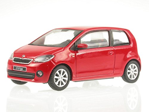 Skoda Citigo 3-Türer tornadorot Modellauto 143AB-021BS Abrex 1:43 von Abrex