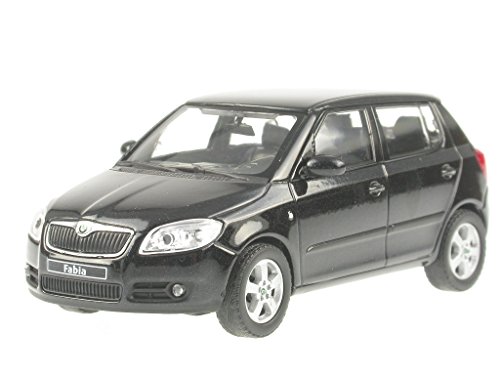 Skoda Fabia 2 schwarz Modellauto Abrex 1:43 von Abrex