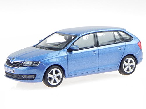 Skoda Rapid Spaceback jeans blau Modellauto 143AB-030KM Abrex 1:43 von Abrex