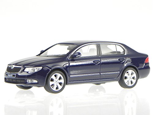 Skoda Superb 2 pacific blau Modellauto 143AB-010LT Abrex 1:43 von Abrex