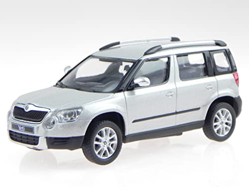 Skoda Yeti brillant silber Modellauto 143AB-014AB Abrex 1:43 von Abrex