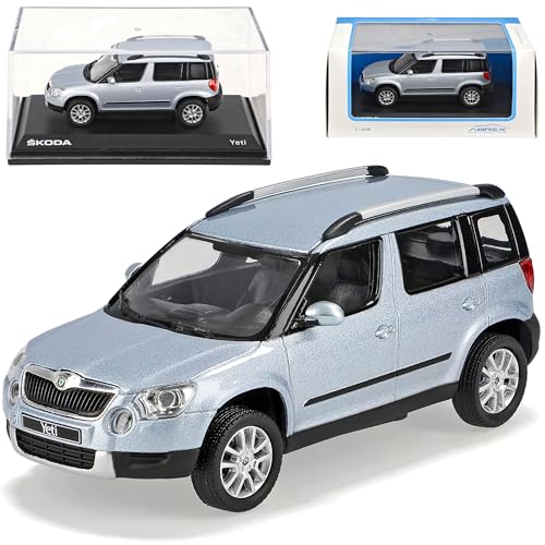 Unbekannt Skoda YETI 2009 143AB-014KG HELL BLAU METALLIC 1/43 ABREX MODELLAUTO Modell Auto von Abrex