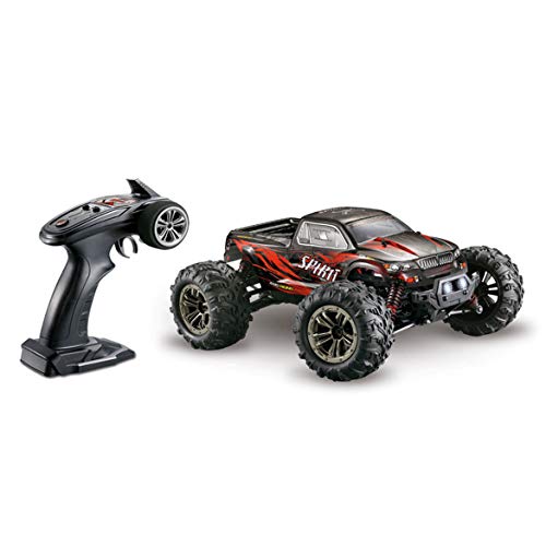 Absima 16001 Spirit Brushed RC Modellauto Elektro Monstertruck Allradantrieb (4WD) RTR 2, Rot,schwarz, Maßstab 1:16 von Absima