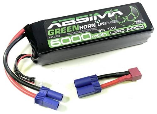 Absima Modellbau-Akkupack (LiPo) 11.1V 6000 mAh Zellen-Zahl: 3 50 C Stick EC5 Stecker von Absima