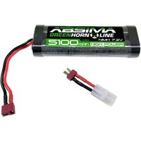 Absima Modellbau-Akkupack (NiMh) 7.2 V 5100 mAh Zellen-Zahl: 6 Hardcase T-Buchse, Tamiya-Buchse von Absima