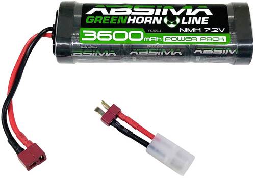 Absima Modellbau-Akkupack (NiMh) 7.2V 3600 mAh Zellen-Zahl: 6 Hardcase T-Buchse, Tamiya-Buchse von Absima