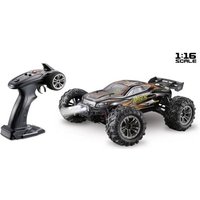 Absima Racer Schwarz, Orange Brushed 1:16 RC Modellauto Elektro Truggy Allradantrieb (4WD) RtR 2,4 GHz inkl. Akku und Ladekabel von Absima