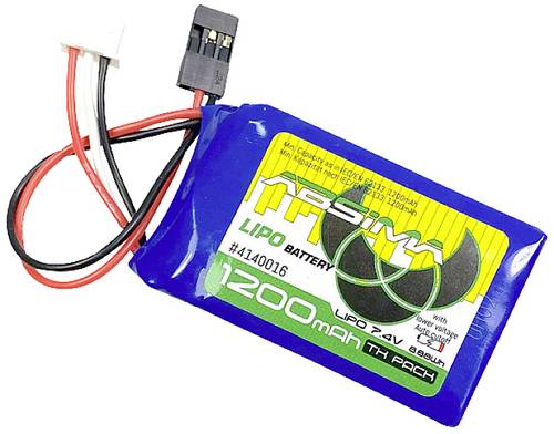 Absima Modellbau-Akkupack (LiPo) 7.4V 1200 mAh Zellen-Zahl: 2 Softcase JR / Futaba von Absima