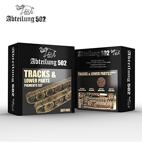 Abteilung 502 Tracks & Lowers Parts Pigmente Set # 406 von AK Interactive