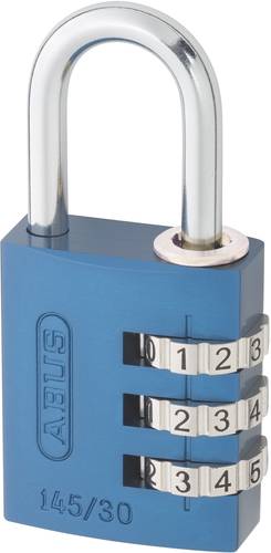 ABUS ABVS46614 Vorhängeschloss 31.5mm Blau Zahlenschloss von Abus