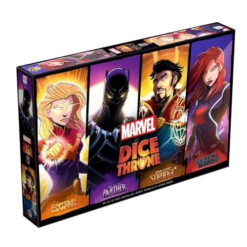 Abysse Corp Dice Throne Marvel - Captain Marvel, Black Panther, Dr. Strange, Black Widow - Türkische Version von Abysse Corp