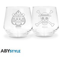 ONE PIECE 2 Glass Set Luffy & Ace von Abysse Deutschland GmbH