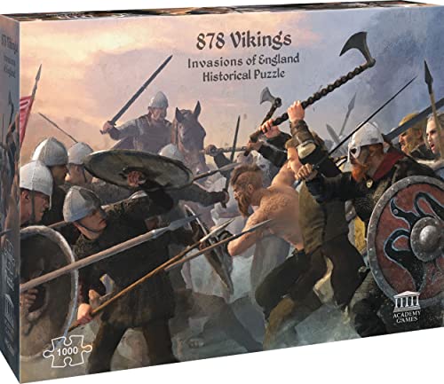 Academy Games | 878 Vikings Invasion of England Historical Puzzle 1000 Pieces | Jigsaw Puzzle | Ages 14 and Up | English Version von Academy Games