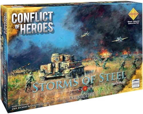 Academy Games AYG5012 Conflict Heroes Storms of Steel 3rd Ed Brettspiel, Multicolor von Academy Games