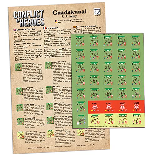 Academy Games | Conflict of Heroes Guadalcanal Army Expansion | Board Game | Ages 14 and Up | 2-4 Players | English Version von Academy Games