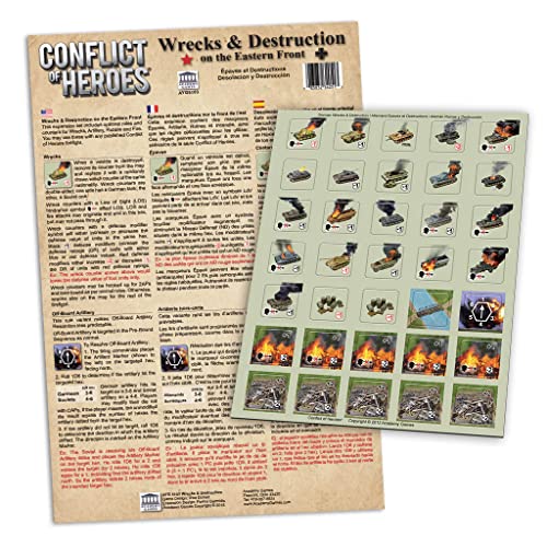 Academy Games | Conflict of Heroes Wrecks & Destruction on The Eastern Front Expansion | Board Game | Ages 14 and Up | 2-4 Players | English Version von Academy Games