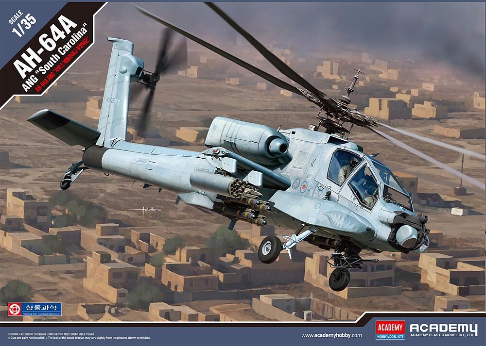 AH-64A Ang South Carolina von Academy Plastic Model