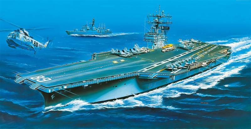 CVN 68 USS Nimitz von Academy Plastic Model