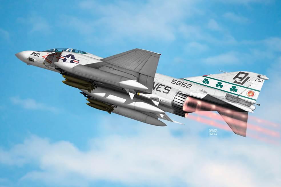 F-4J Phantom II, VMFA-33 Fighting Shamrocks von Academy Plastic Model