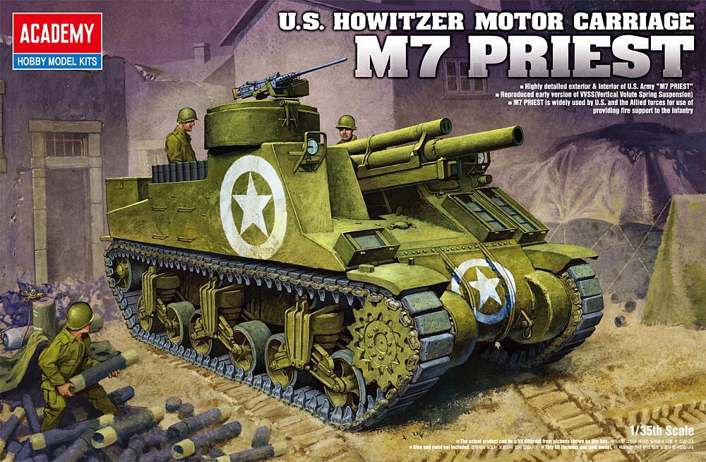 M7 105mm SPG Priest von Academy Plastic Model