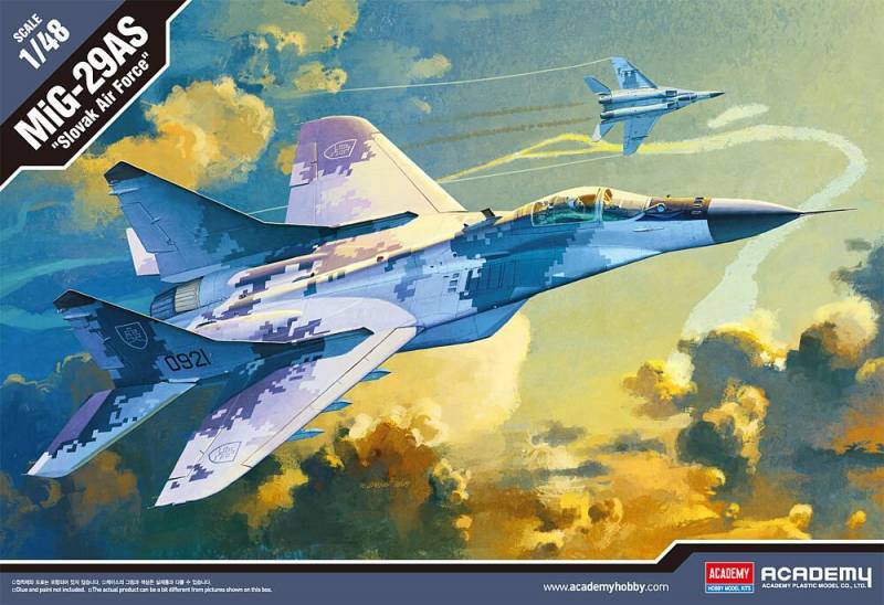 MIG-29AS Slovak Air Force von Academy Plastic Model