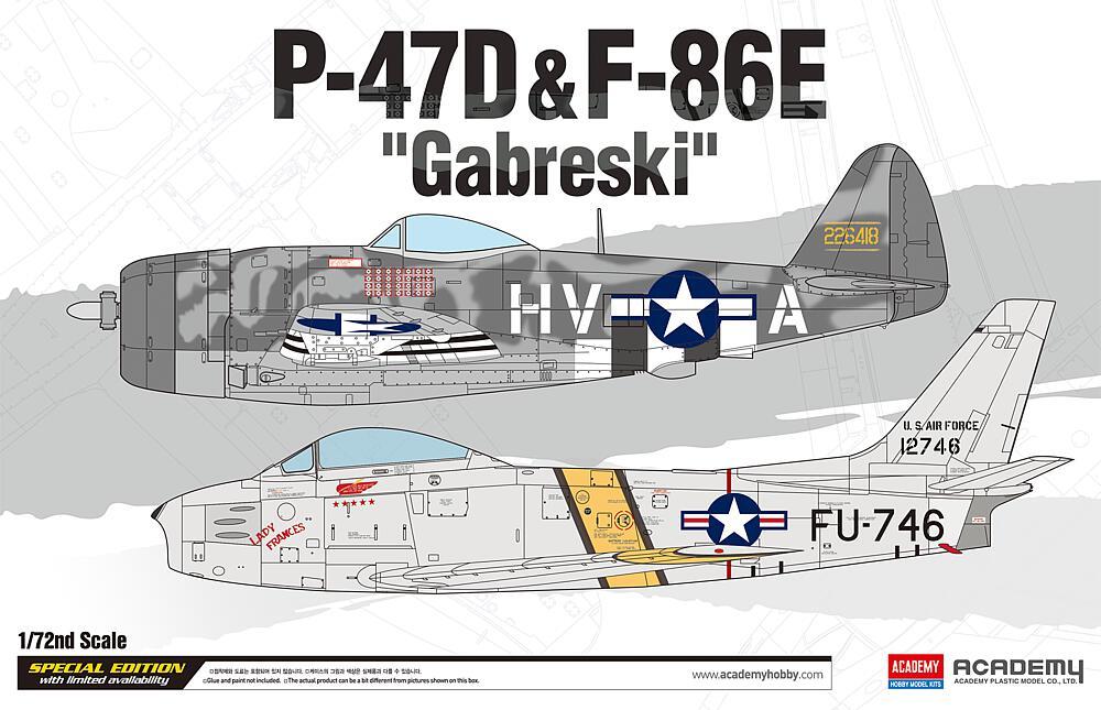 P-47D & F-86E ´GABRESKI´ Limited Edition von Academy Plastic Model