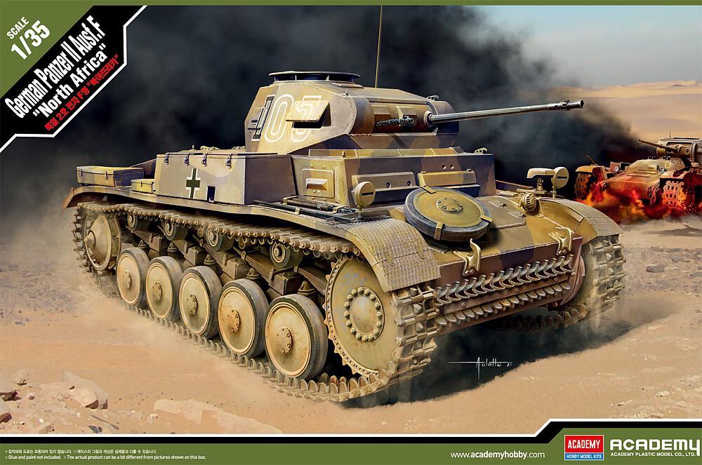 Panzer II Ausf.F Nordafrika von Academy Plastic Model