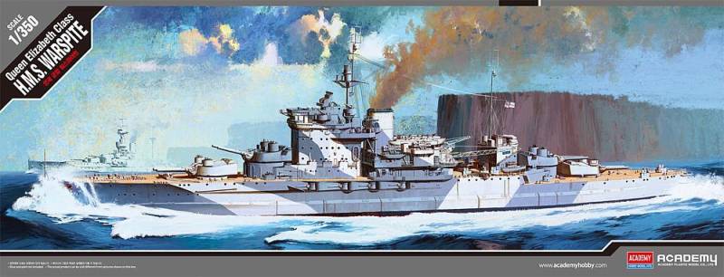 QUEEN ELIZABETH WARSPITE von Academy Plastic Model