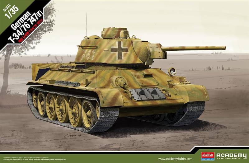 T-34 747(r) German Version von Academy Plastic Model