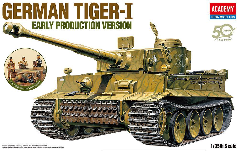 Tiger I (Frueh o. Inneneinrichtung) von Academy Plastic Model