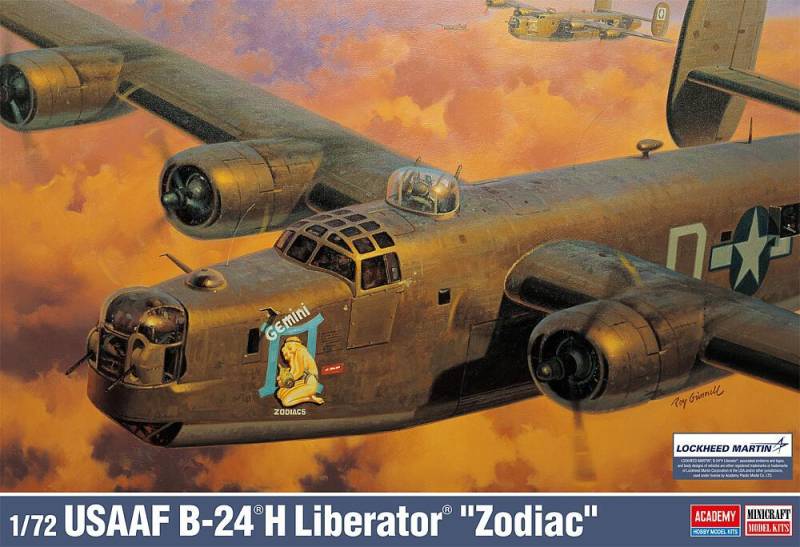 USAAF B-24H Liberator Zodiac von Academy Plastic Model