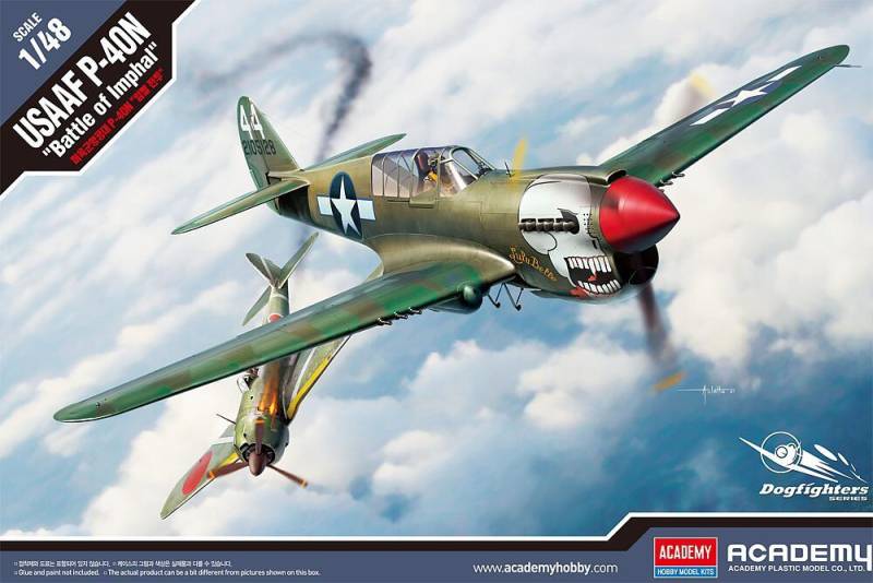 USAAF P-40N Schlacht um Ofimphal von Academy Plastic Model