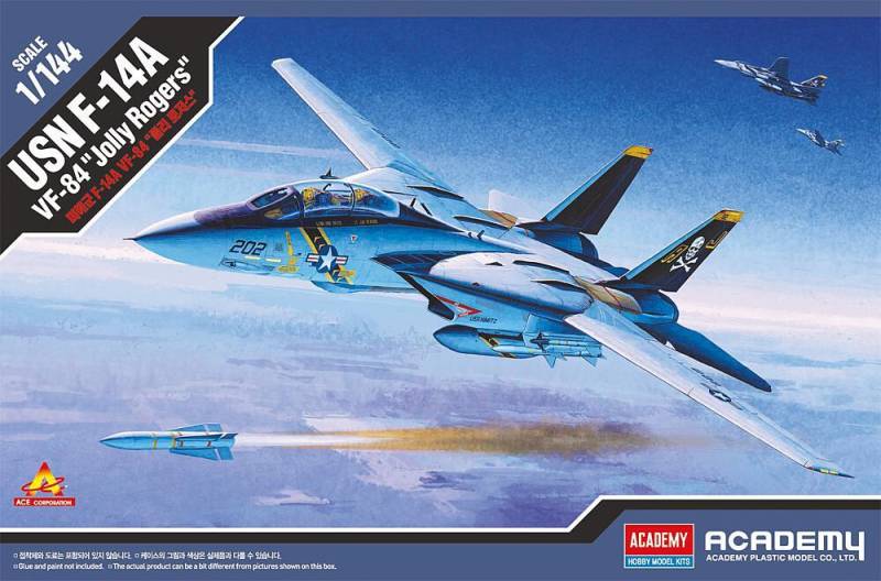 USN F-14A Vf-84 Jolly Rogers von Academy Plastic Model