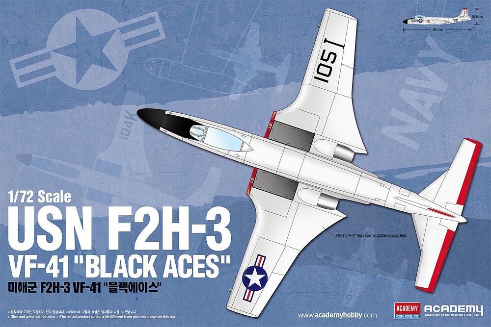 USN F2H-3 - VF-41 Black Aces von Academy Plastic Model