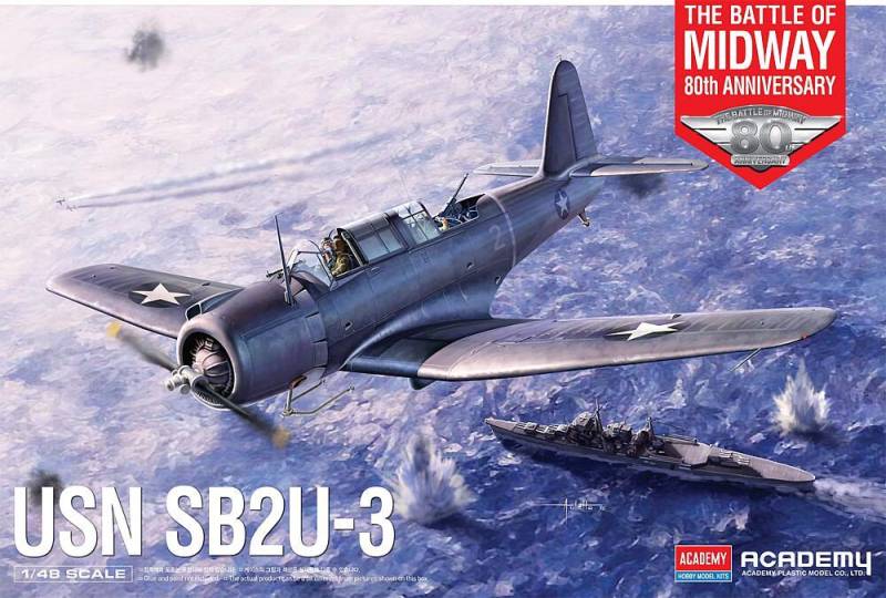 USN Sb2U-3 - 80 Jahre Schlacht von Midway von Academy Plastic Model