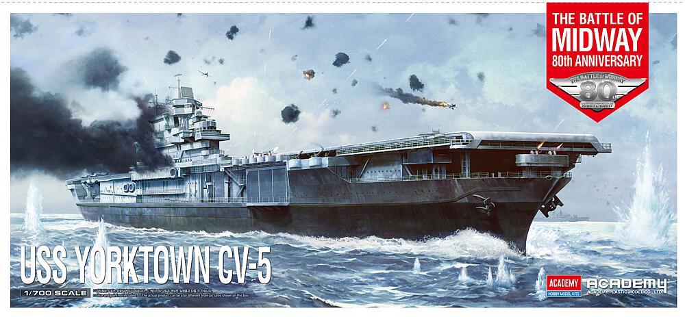 USS Yorktown CV-5 - Schlacht um Midway von Academy Plastic Model