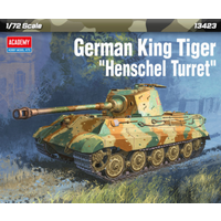 ACADEMY 493423 1:72 German King Tiger Henschel Turm von Academy