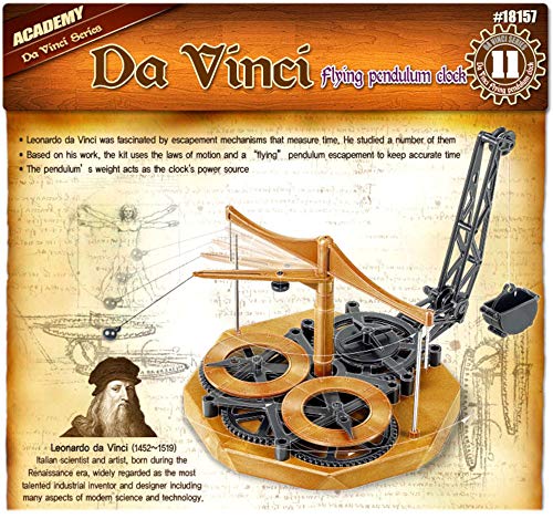 Academy Da Vinci Machinen-Reihe, Pendeluhr mit fliegendem Pendel, Nr. 18157 von Academy