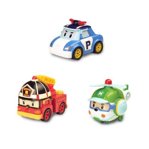 Robocar Poli Diecasting Set : Poli, Roy, Helly (Non-transformer) von Academy