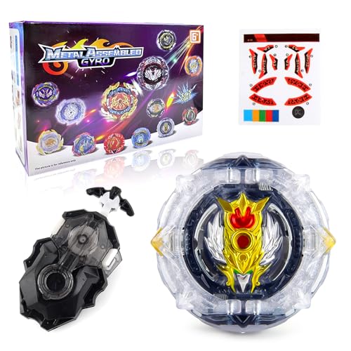 Acebwhtoy Bey Burst Turbo Blade Set, Bey Metal Fusion Blade mit Launcher, Kreisel Spielzeug Geschenk Für Kinder, Jugendliche von Acebwhtoy