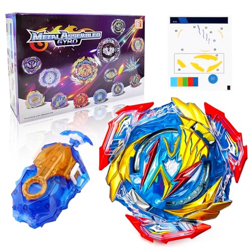 Bey Burst Turbo Blade Set, 4D Metal Fusion Kreisel mit Starter, Kreisel Spielzeug Geschenk Für Kinder, Jugendliche von Acebwhtoy