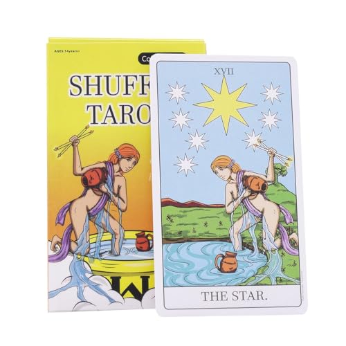 Aceirropy Orakelkartenset, Tragbares Psychologisches Tarot-Set Mit 81 Karten, Englische Version, Zukunftskarten, Werkzeuge Zur Wahrsagerei Für Die Zukunft Und Die Vergangenheit von Aceirropy