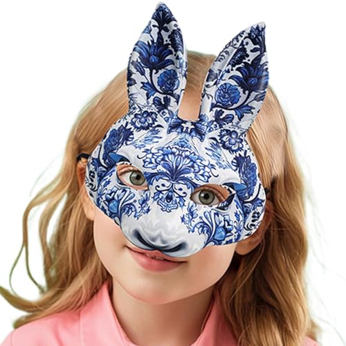 Aceirropy Ostermaskerade Cosplay Masque, Ostertier Kaninchengesicht Masque | Lustiger Kaninchengesicht Masque für Dress-up | Cosplay -Kostümversorgung Gesichtsabdeckung für Halloween, Weihnachten, von Aceirropy