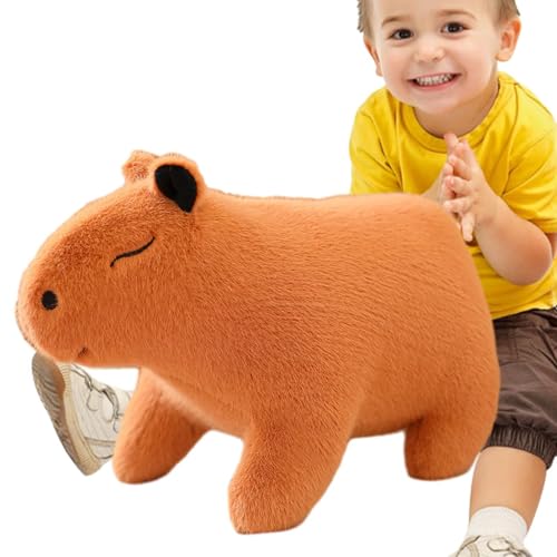 Aceirropy Plüsch-Capybara, Capybara-Plüschtier - 10 Zoll Capybara Spielzeug | Verspielter Begleiter, Plüschtiere, Tischdekoration für Zuhause, Wohnzimmer und Schlafzimmer von Aceirropy